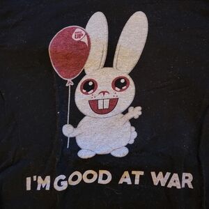 "I Am Good At War" rabbit t-shirt, a design by the lifestyle brand Ranger Up